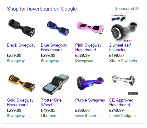product listing ads