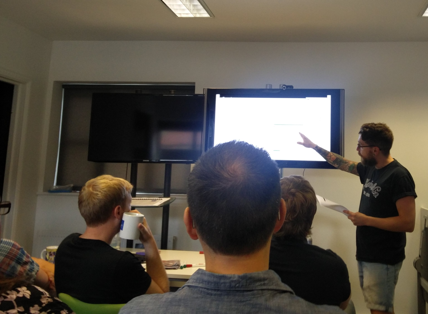 James Clark, sharing what he learnt from a Google Elevenses session