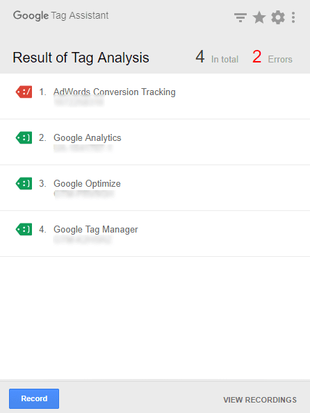 google tag assistant