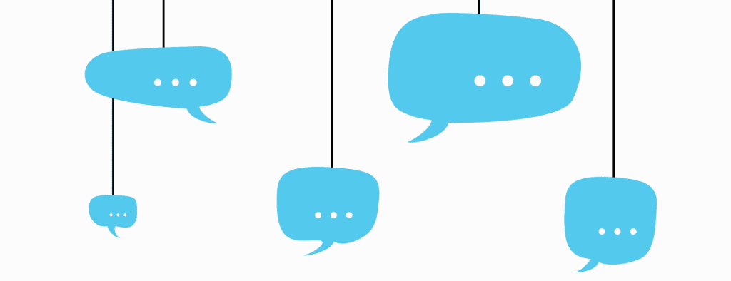 speech bubble logo