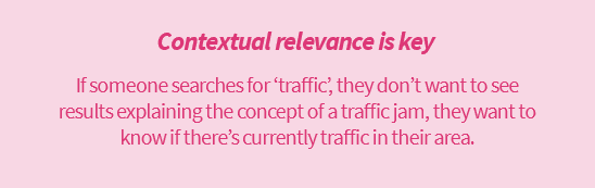 contextual relevance is key