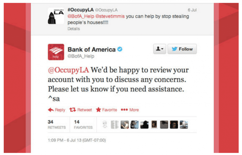 Bad automated Twitter user engagement example