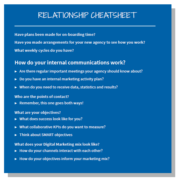relationship cheatsheet
