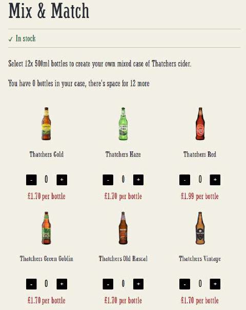 thatcher's mix and match
