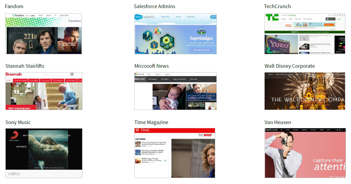 Global brands powered by WordPress