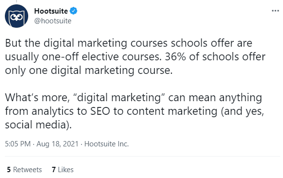 Hootsuite Tweet