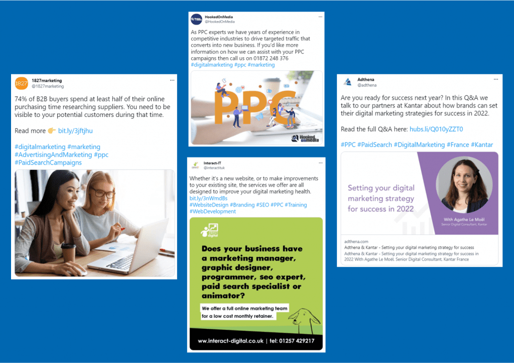 Example PPC Social Posts