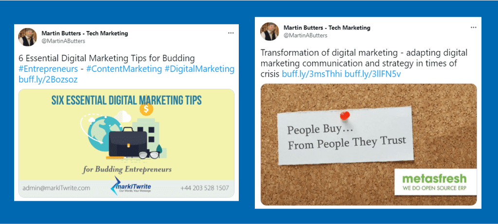 Martin Butters Post Example
