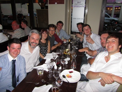 Well deserved meal at the Oxford Brassiere 