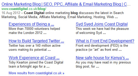 Listed in Google
