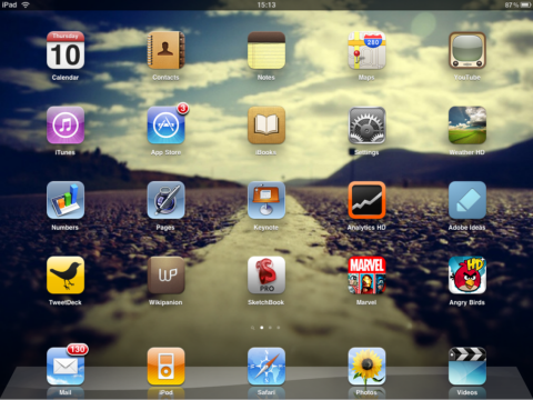 iPad dashboard