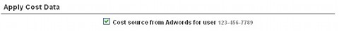 Apply Cost Data