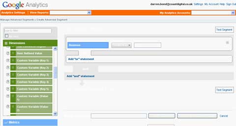 Creating a segment