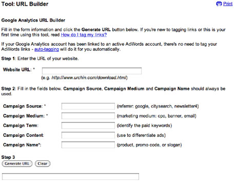 Google URL Builder